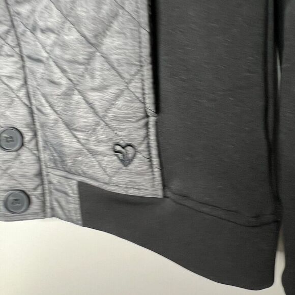 Straight Down Jacket Womens Small Golf Full Zip Stretch Quilted Gray Logo - Picture 5 of 13